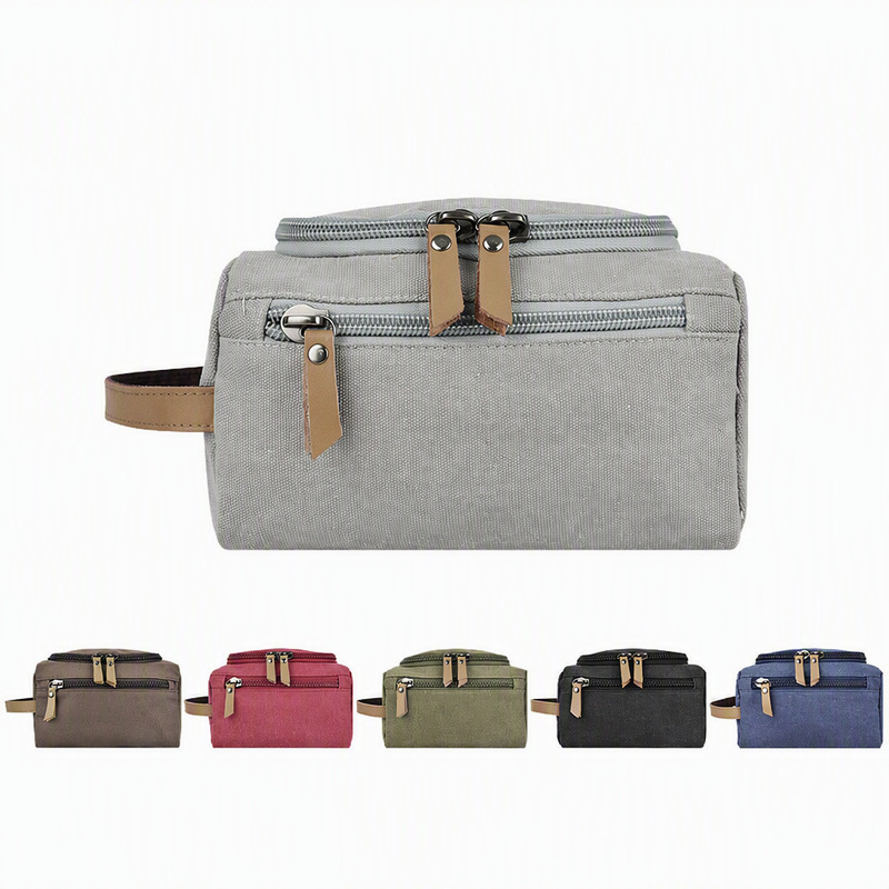 Cosmetic Bags - Bolsa de cosméticos de lona para