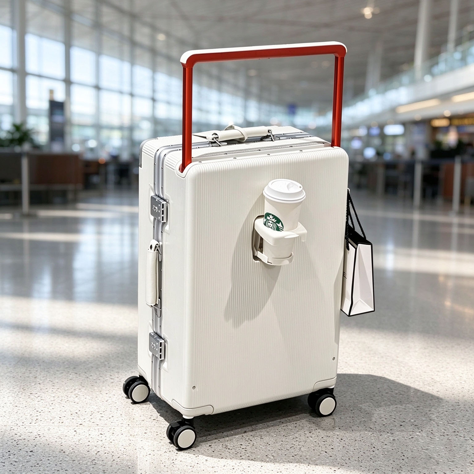 Aluminum Frame Carry On Luggage - Mala de viagem com estrutura de