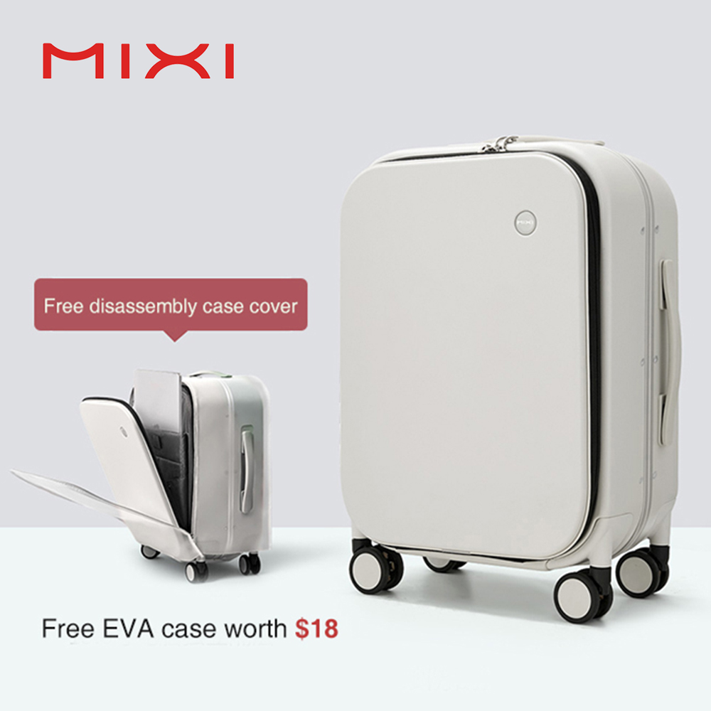 Foldable Rolling Luggage Bag - Mixi patente design moldura de alumínio