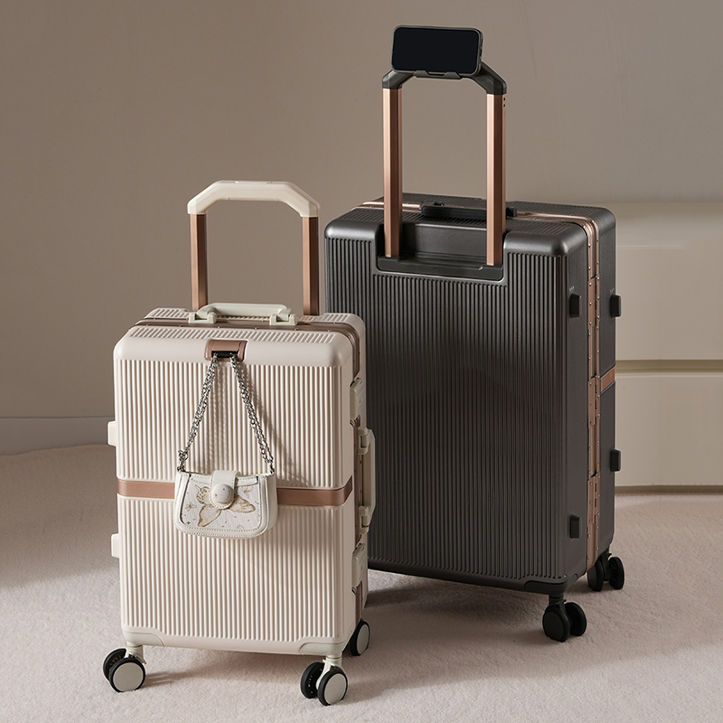 Nova Mala de Viagem 2026 com E - Aluminum Frame Carry On Luggage avaliação e preço