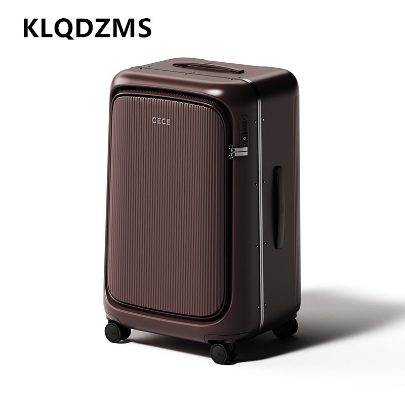 Mala de Viagem de Bordo KLQDZM - Aluminum Frame Carry On Luggage avaliação e preço
