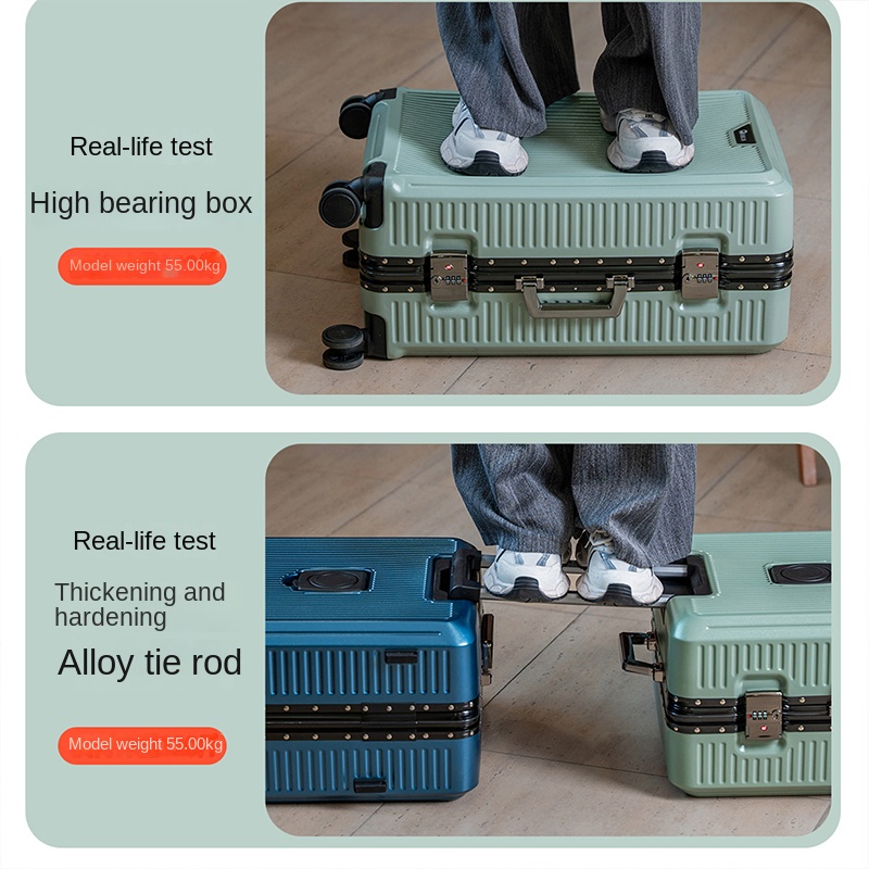 Mala de alumínio com senha par - Aluminum Frame Carry On Luggage avaliação e preço