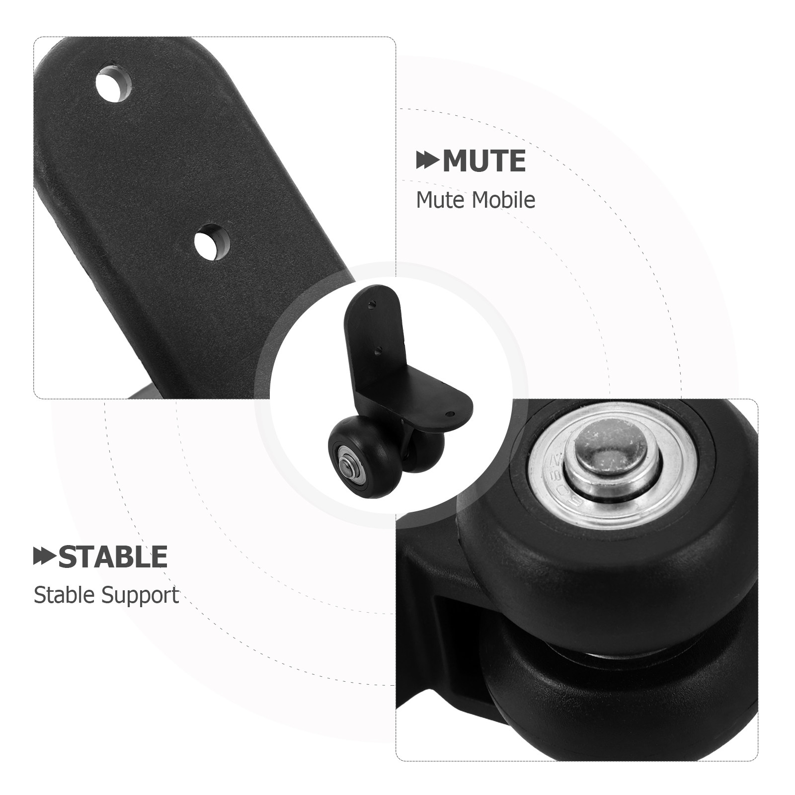 1 par de rodízios robustos par - Silent Replacement Luggage Wheels avaliação e preço