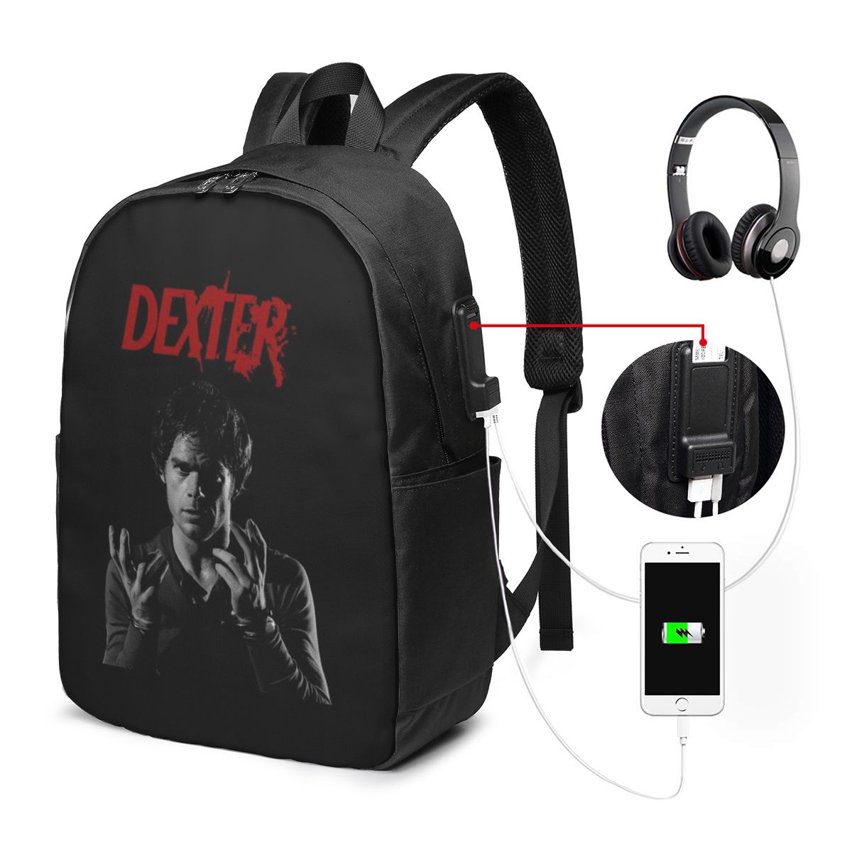 Mochila Dexter Morgan para via - Backpacks avaliação e preço