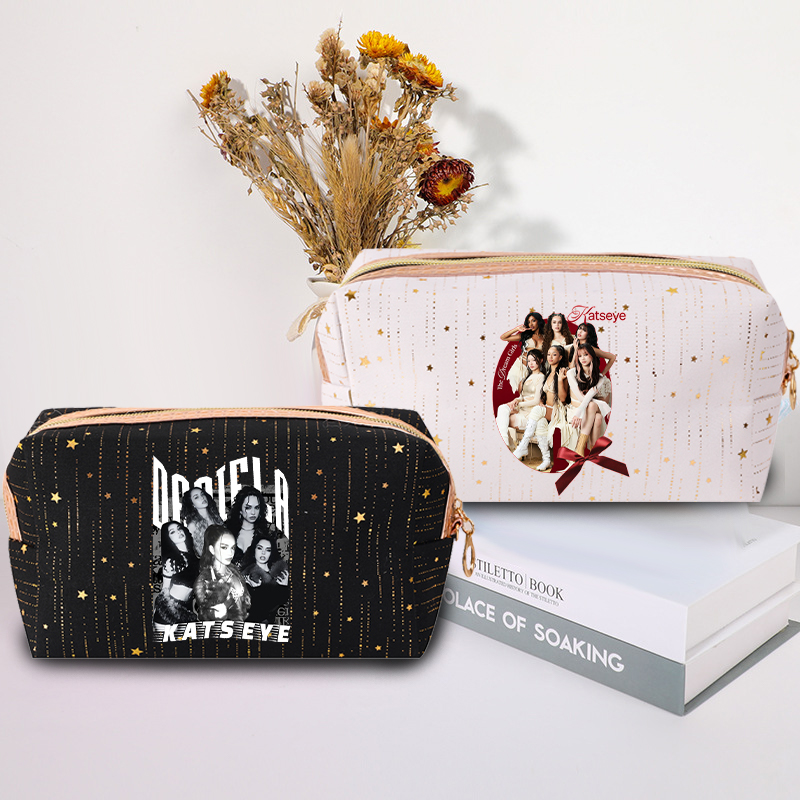 Moda k pop K-KATSEYE saco de m - Cosmetic Bags avaliação e preço